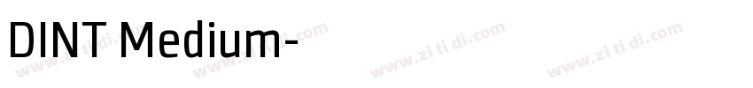 DINT Medium字体转换